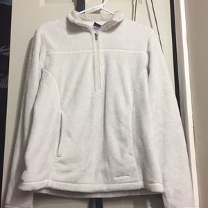 White Patagonia Fleece Pullover